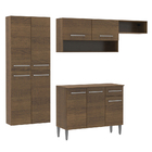 Cozinha Completa Compacta Madesa Emilly Com Paneleiro Suspens