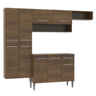 Cozinha Completa Compacta Madesa Emilly Com Paneleiro Suspens