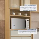 Cozinha Completa Condessa 3 Peças 6 Portas 1 Gavetas Carvalho