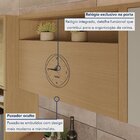 Cozinha Completa Condessa 6 Peças 11 Portas 2 Gavetas Carvalh