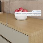 Cozinha Completa Condessa 6 Peças 11 Portas 2 Gavetas Carvalh