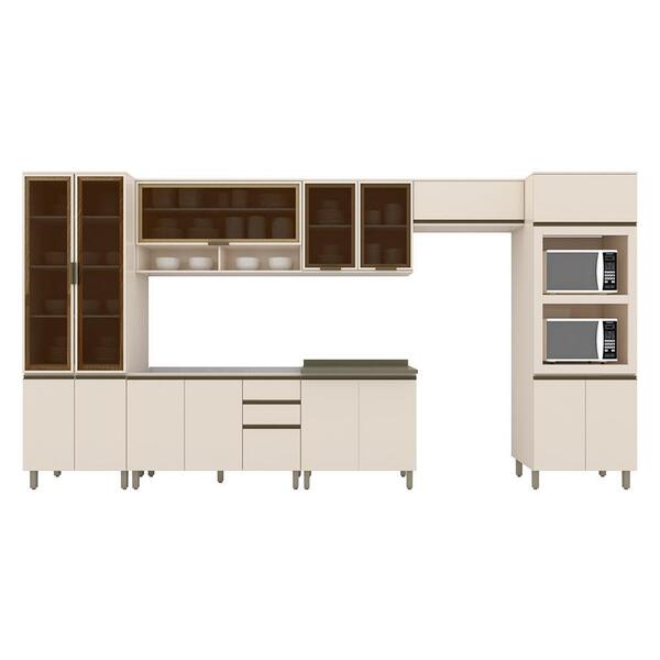 Cozinha Completa Connect 7 Peças Com Cristaleira E Torre Quen