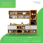 Cozinha Completa Cristaleira 5 Peças 100% Mdf Paloma Cinamomo