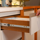 Cozinha Completa Dali 13 Portas 3 Gavetas Ripado 100% Mdf Nat