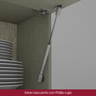 Cozinha Completa De 06 Peças Com Aéreo De Vidro E Ilha Gourme