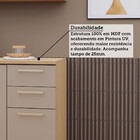 Cozinha Completa De Canto 100 Mdf 8 Peças Com Tampo E Espaço