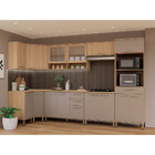 Cozinha Completa De Canto 100 Mdf 9 Peças Com Tampo E Espaço