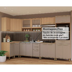 Cozinha Completa De Canto 100 Mdf 9 Peças Com Tampo E Espaço