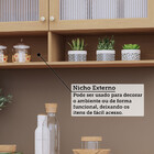 Cozinha Completa De Canto 100 Mdf 9 Peças Espaço Forno E Micr