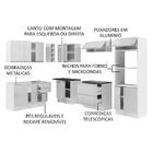 Cozinha Completa De Canto 100% Mdf Madesa Acordes 419003 Com