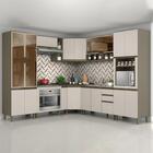 Cozinha Completa De Canto 10 Peças Connect Com Balcão Forno D