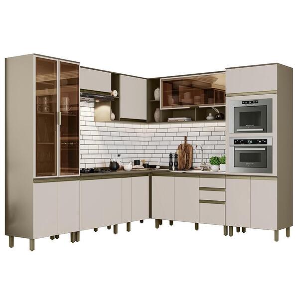 Cozinha Completa De Canto 10 Peças Connect Com Torre Quente E