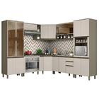 Cozinha Completa De Canto 10 Peças Évelin Com Balcão Forno De