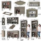 Cozinha Completa De Canto 10 Peças Évelin Com Torre Quente -