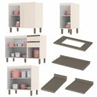 Cozinha Completa De Canto 11 Peças Connect - Móveis Henn