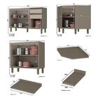 Cozinha Completa De Canto 11 Peças Évelin Com Cristaleira - M