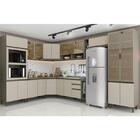 Cozinha Completa De Canto 11 Peças Évelin Com Cristaleira - M