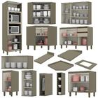 Cozinha Completa De Canto 11 Peças Évelin Torre Quente E Aére