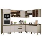 Cozinha Completa De Canto 9 Peças Évelin Com Torre Quente E A