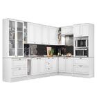 Cozinha Completa De Canto Americana 10 Peças Com Cristaleira