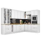 Cozinha Completa De Canto Americana 10 Peças Tampo Nature - M