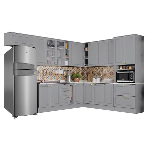 Cozinha Completa De Canto Americana 12 Peças Com Torre Quente