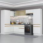 Cozinha Completa De Canto Com Rodapé Veneza Multimóveis Mp209