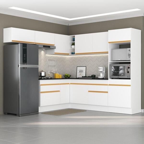 Cozinha Completa De Canto Com Rodapé Veneza Multimóveis Mp210