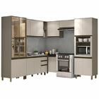 Cozinha Completa De Canto Connect 7 Peças Com Cristaleira E T