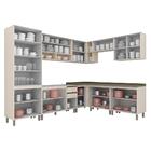 Cozinha Completa De Canto Connect 9 Peças Com Cristaleira - M