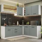 Cozinha Completa De Canto Madesa Agata 389001 Com Armário E B