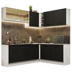 Cozinha Completa De Canto Madesa Agata 389001 Com Armário E B