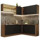 Cozinha Completa De Canto Madesa Agata 389001 Com Armário E B