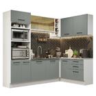 Cozinha Completa De Canto Madesa Agata 399001 Com Armário E B