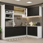 Cozinha Completa De Canto Madesa Agata 399001 Com Armário E B