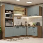 Cozinha Completa De Canto Madesa Agata 399001 Com Armário E B