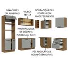 Cozinha Completa De Canto Madesa Agata 399001 Com Armário E B