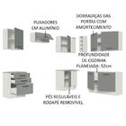 Cozinha Completa De Canto Madesa Agata 399002 Com Armário E B