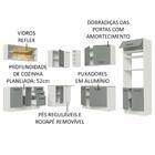 Cozinha Completa De Canto Madesa Agata 459001 Com Armário E B