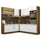 Cozinha Completa De Canto Madesa Agata 459001 Com Armário E B