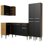 Cozinha Completa De Canto Madesa Emilly Music Com Armário, Ba