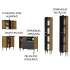 Cozinha Completa De Canto Madesa Emilly Music Com Armário, Ba