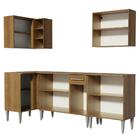 Cozinha Completa De Canto Madesa Emilly Open Com Armário E Ba