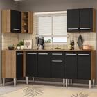 Cozinha Completa De Canto Madesa Emilly Open Com Armário E Ba