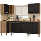 Cozinha Completa De Canto Madesa Emilly Open Com Armário E Ba