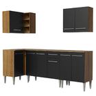 Cozinha Completa De Canto Madesa Emilly Open Com Armário E Ba