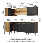 Cozinha Completa De Canto Madesa Emilly Play Com Balcão E Arm