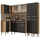 Cozinha Completa De Canto Madesa Emilly Self Com Balcão, Armá