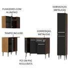 Cozinha Completa De Canto Madesa Emilly Song Com Armário, Bal