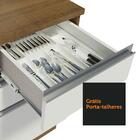 Cozinha Completa De Canto Madesa Glamy 269001 Com Armário E B